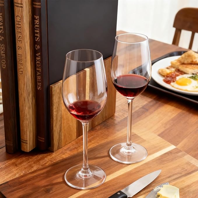 Bookshelf Cutting Board Set - Solid Acacia Wood - Stand Included